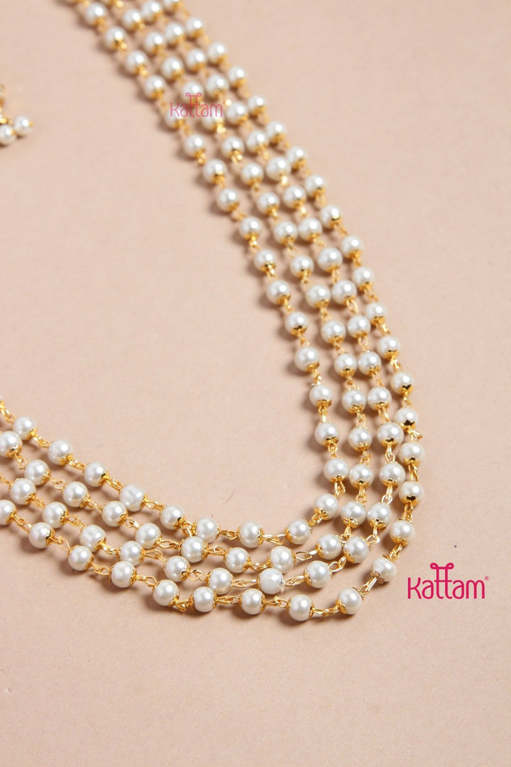 Mogappu Pearl Goddess Haram - N3175