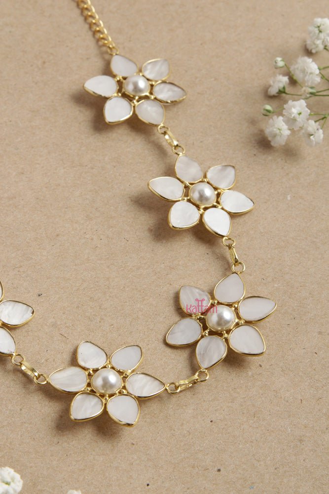 Mop Glossy Flower Chain Set - N2694