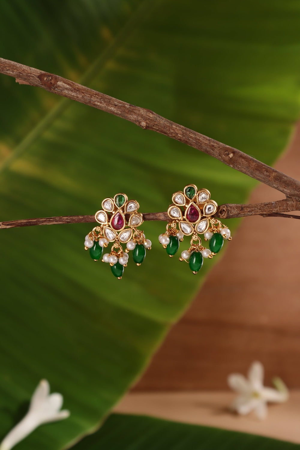 Motif Multistone Earring - E1437