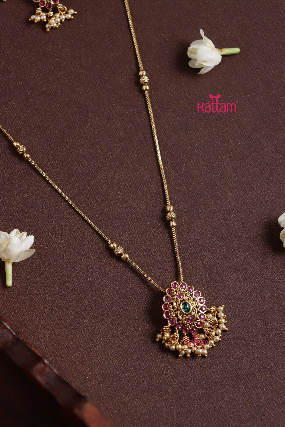 Motif Pearl Dollar Chain Set - N3801