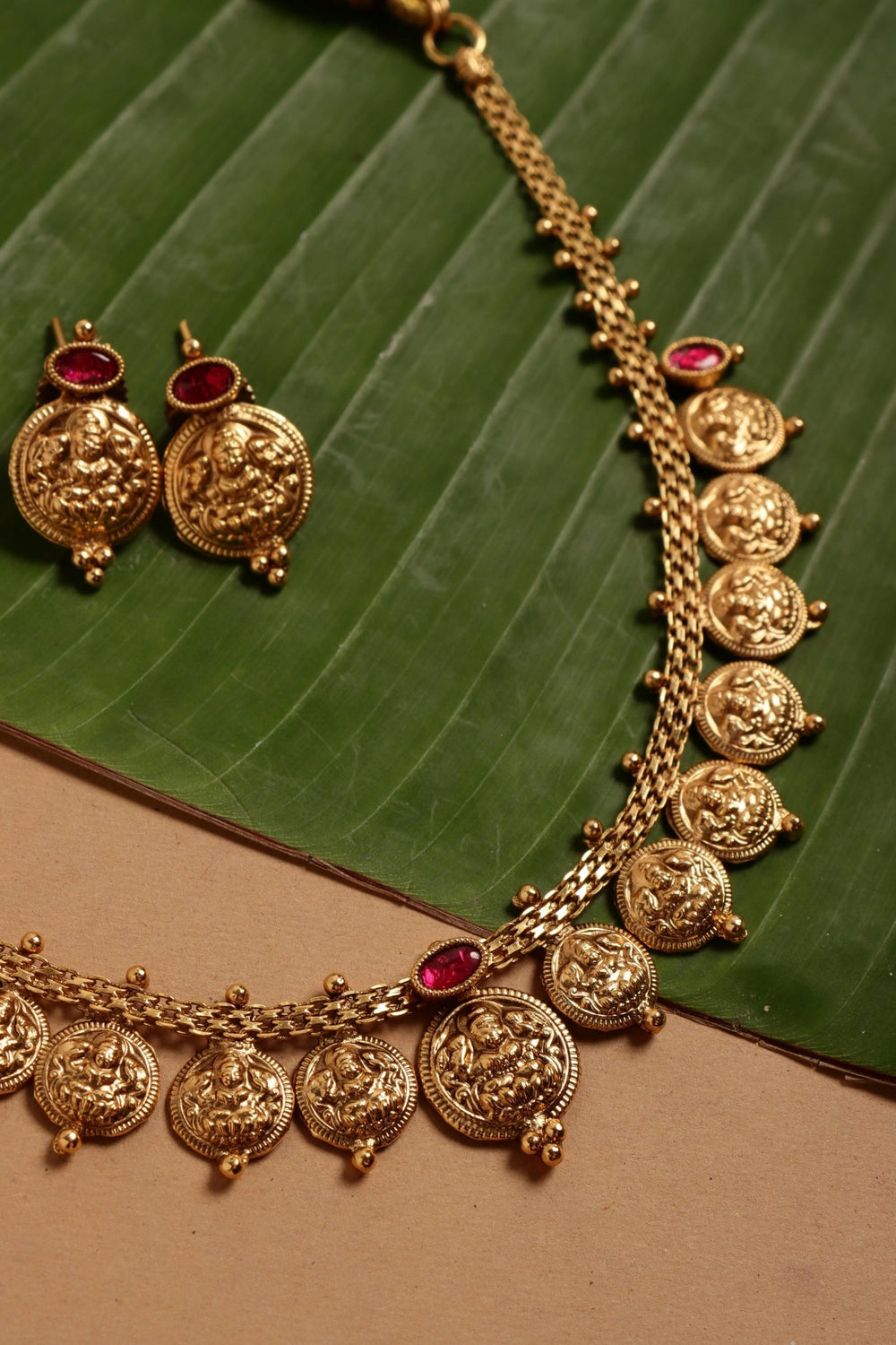 Mullai - Lakshmi Coin Choker - N4071