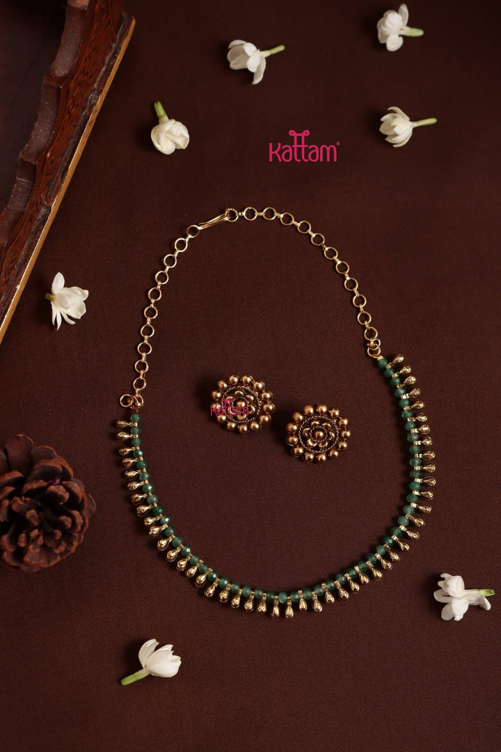 Mullai - Lightgreen Choker - N3989