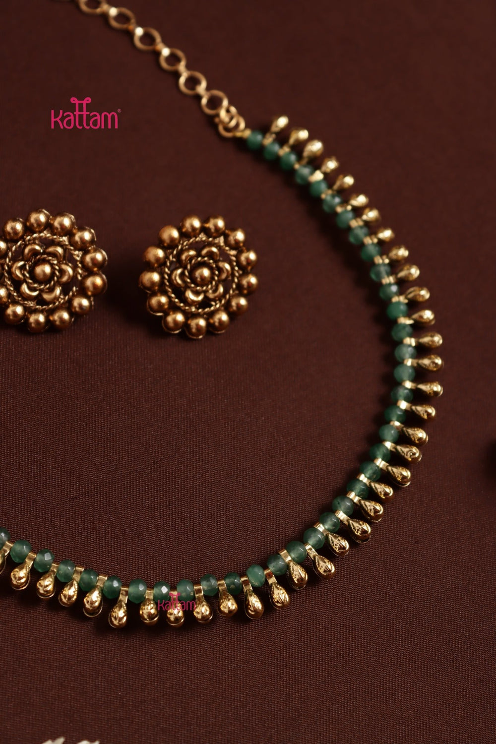 Mullai - Lightgreen Choker - N3989