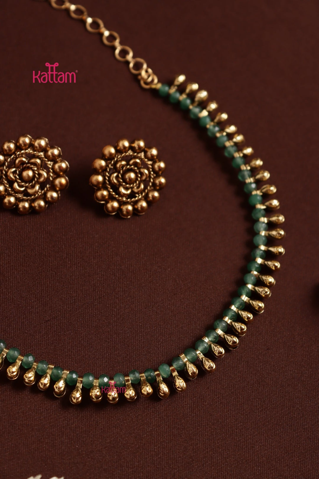 Mullai - Lightgreen Choker - N3989