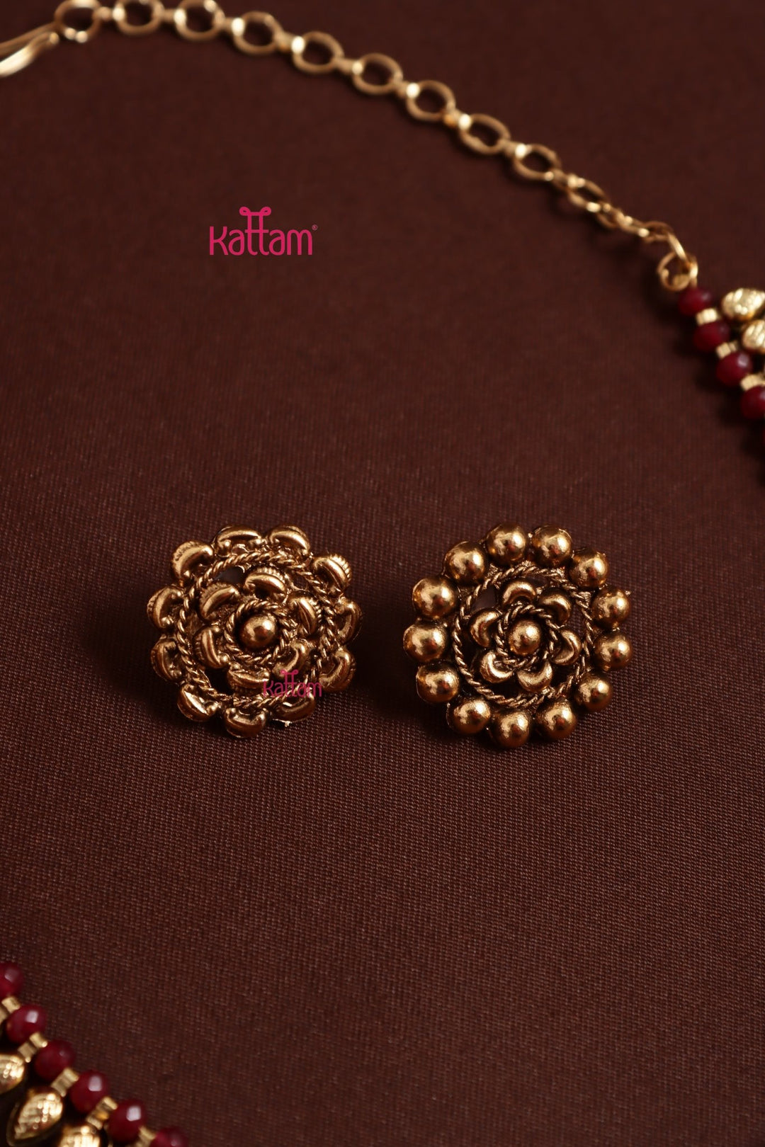 Mullai - Ruby Choker - N3988