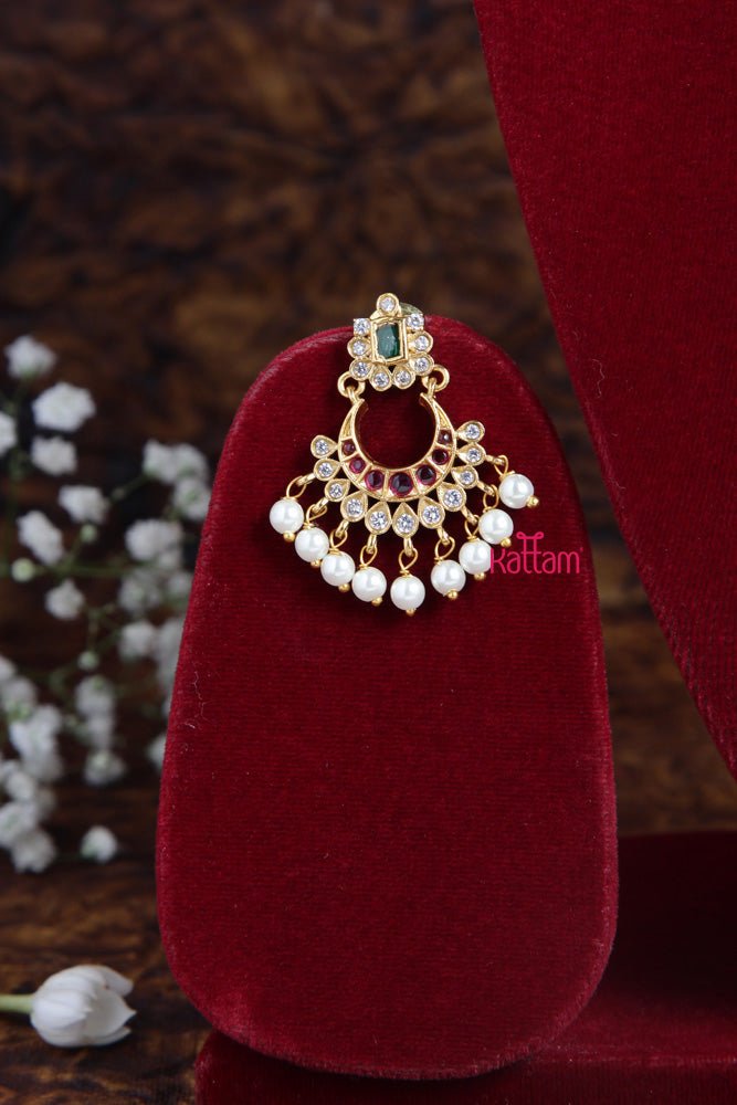 Multistone Chandbali Short Necklace - N1885