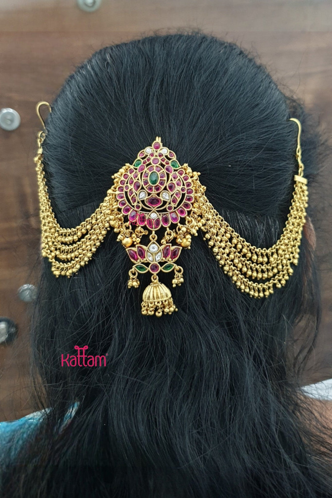 Multistone Lotus Drop Bun Billai - Design 42 - JB184