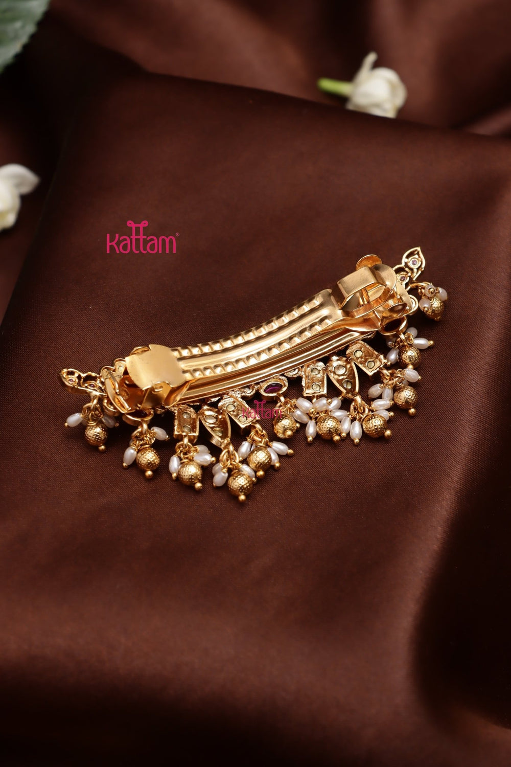 Multistone Namam Shape Hair Clip - HC152