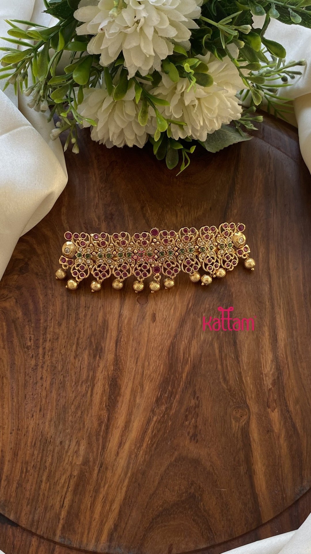 Multistone Peacock Bridal Hair Clip - HC130