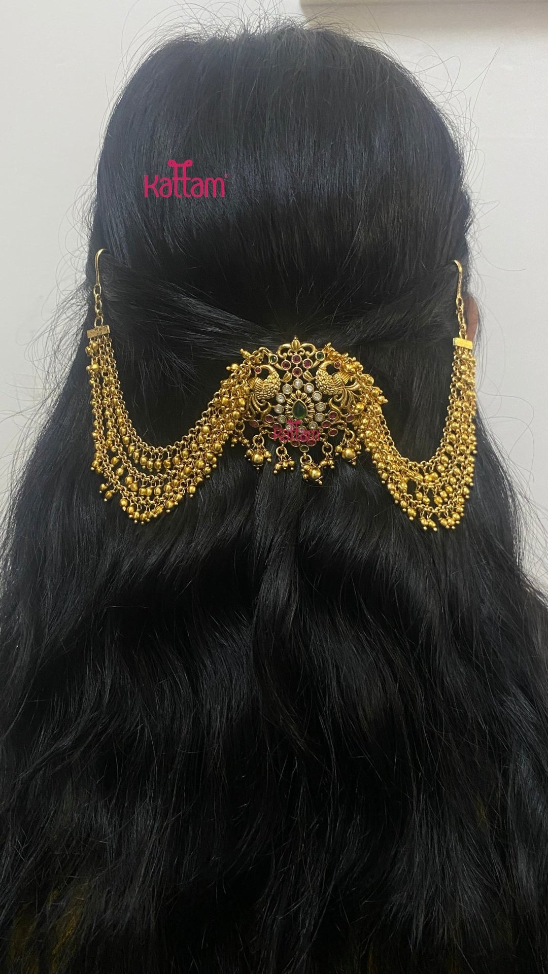 Multistone Peacock Bun Billai - Design 48 - JB190