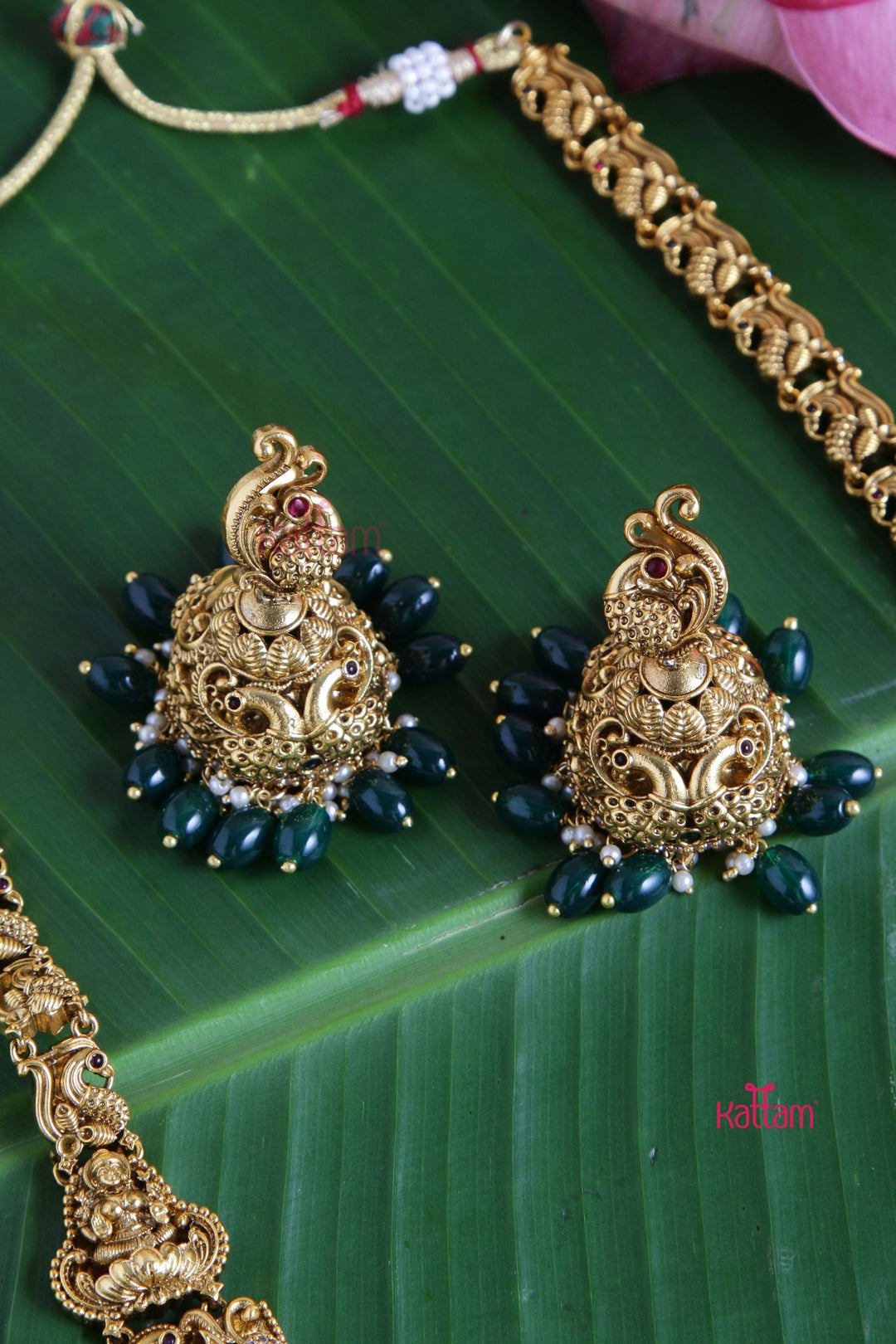 Nakshi Antique Gold Goddess Bead Haram