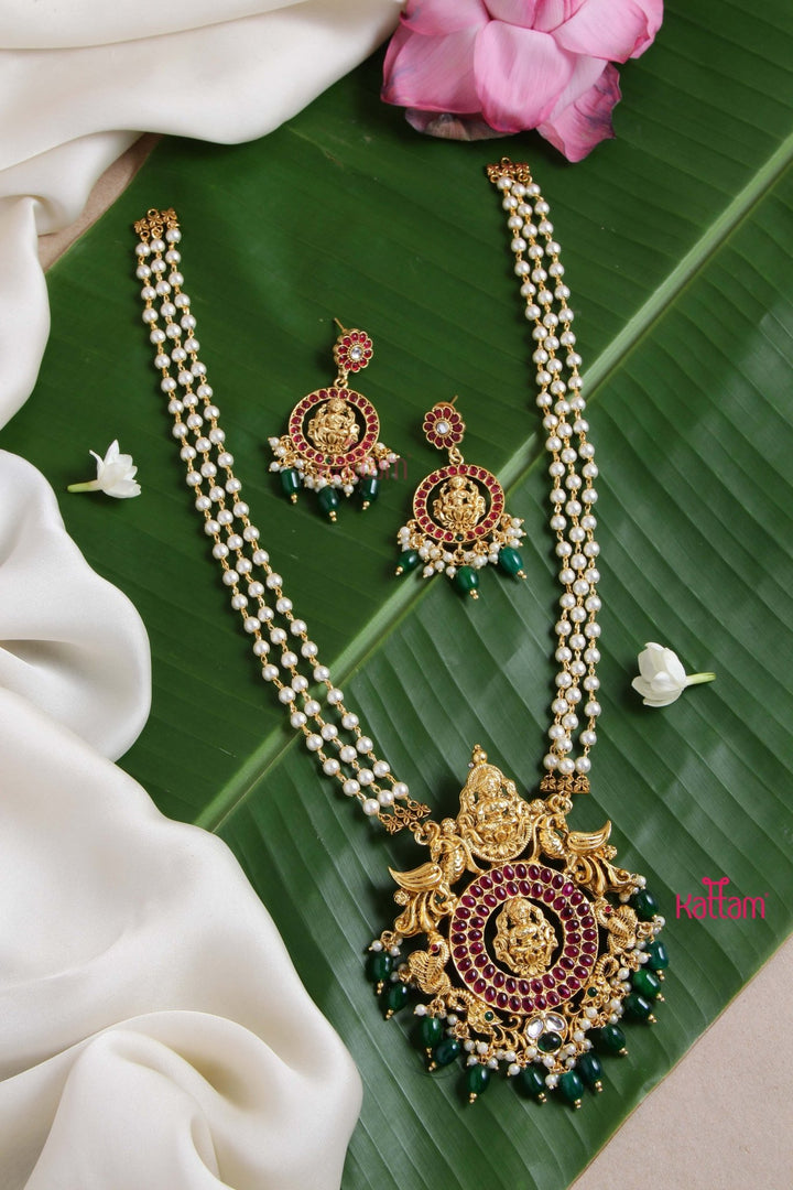 Nakshi - Beaded Pearl Haram - N2838