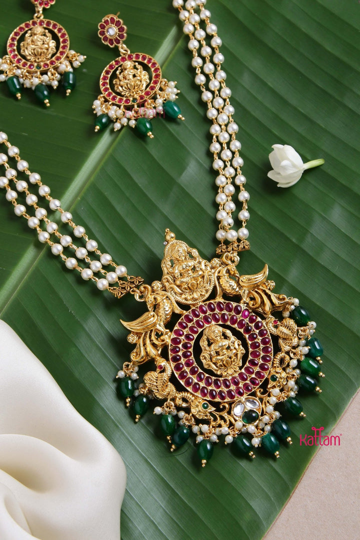 Nakshi - Beaded Pearl Haram - N2838