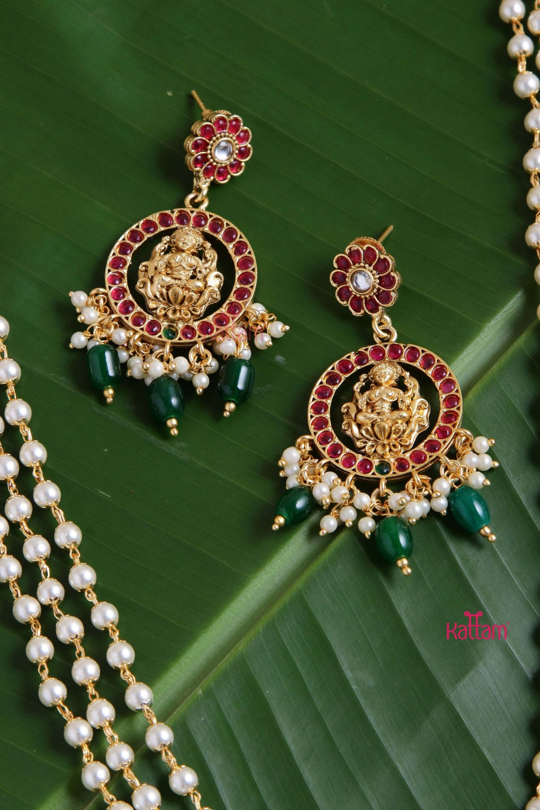 Nakshi - Beaded Pearl Haram - N2838