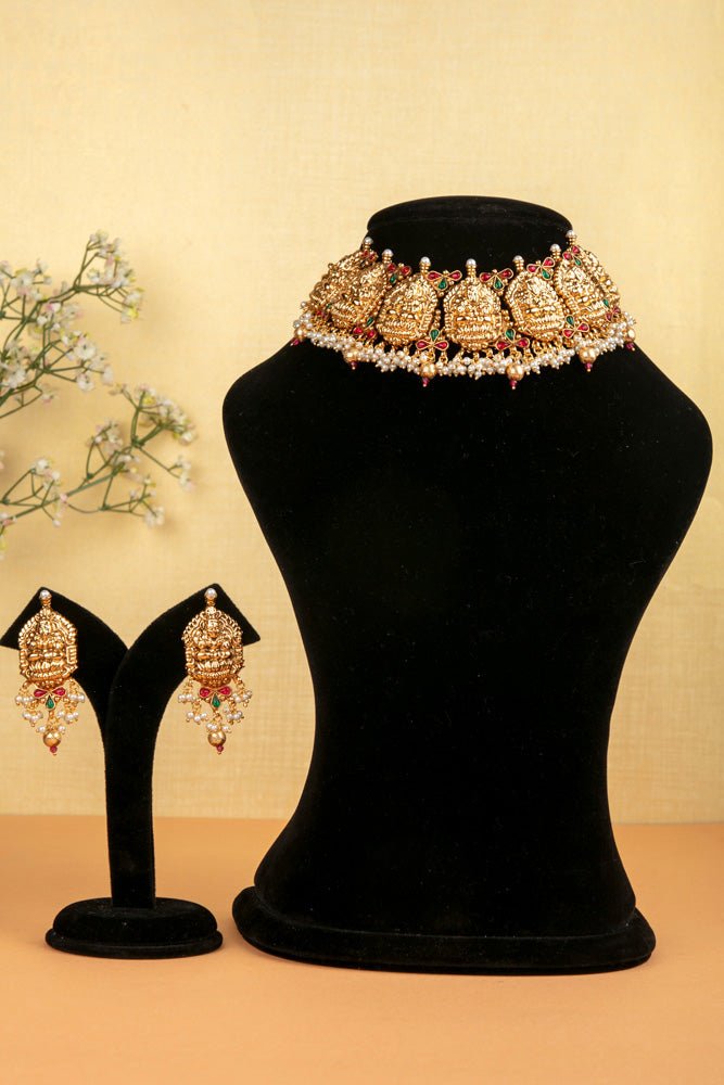 Nakshi - Grand Goddess Choker Set - N2148