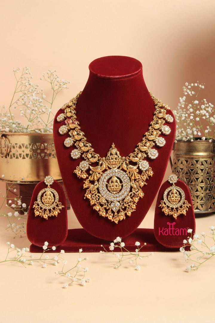 Nakshi - Semi Bridal White Necklace - N3068
