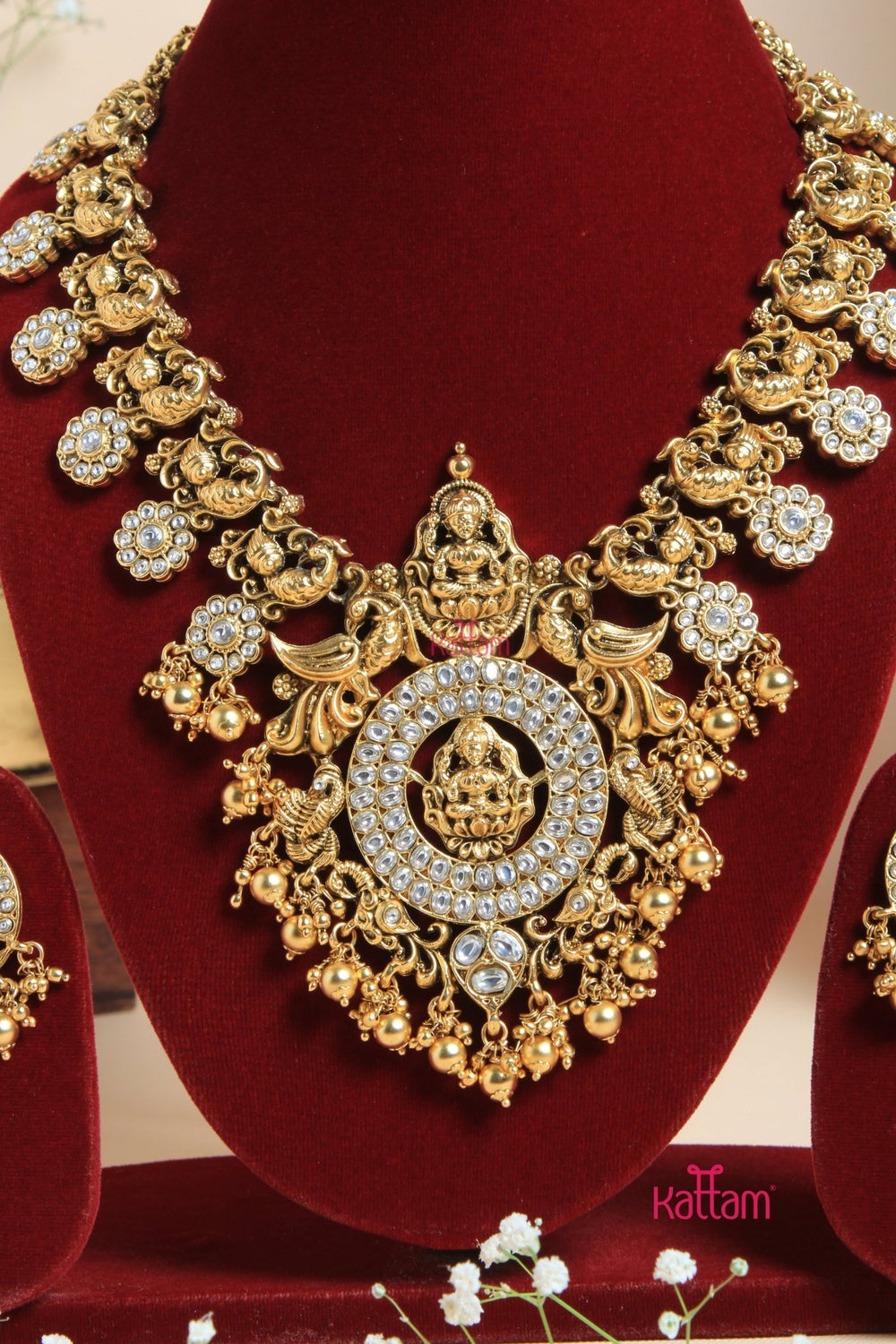 Nakshi - Semi Bridal White Necklace - N3068