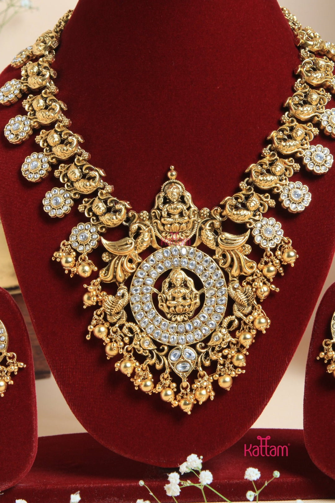 Nakshi - Semi Bridal White Necklace - N3068