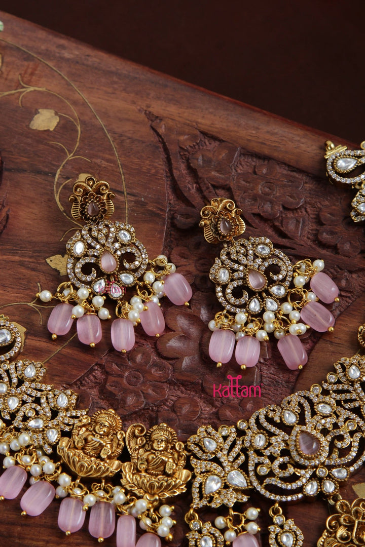 Nathiya - Victorian Goddess Pastelpink Necklace - N6110