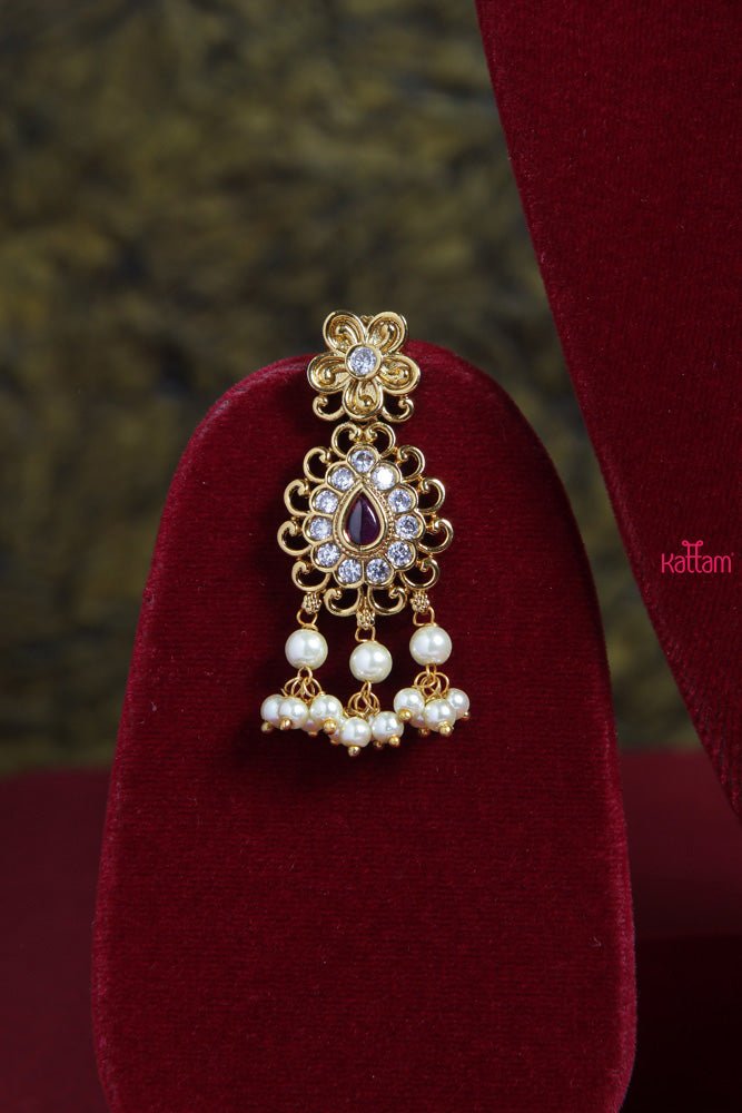 Navarathna Pearl Trims Choker - N1692