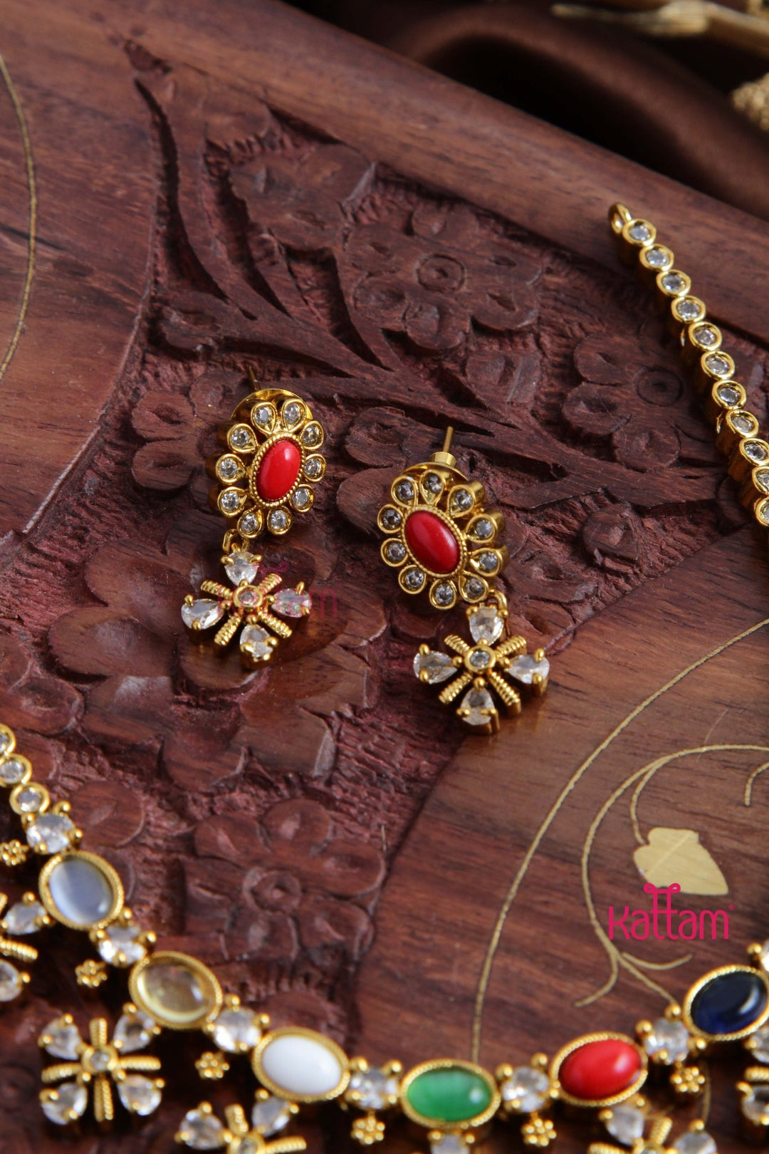 Navarathna Stone Choker - N2973