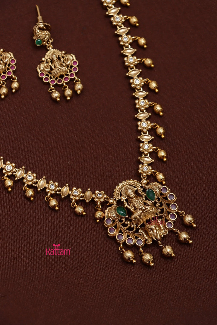 Navneetha Godess Stone Necklace - N3651
