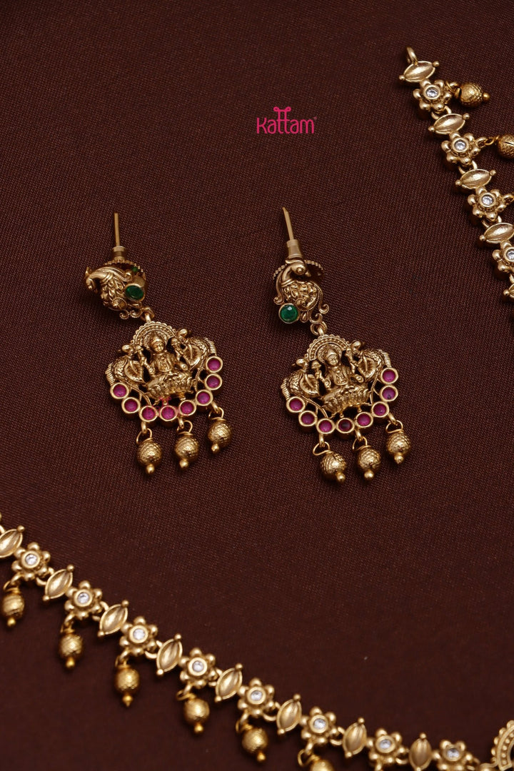 Navneetha Godess Stone Necklace - N3651