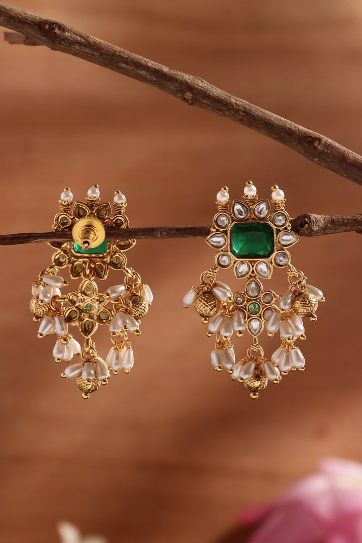 Nithra - Pearls Statement Earring - E1487