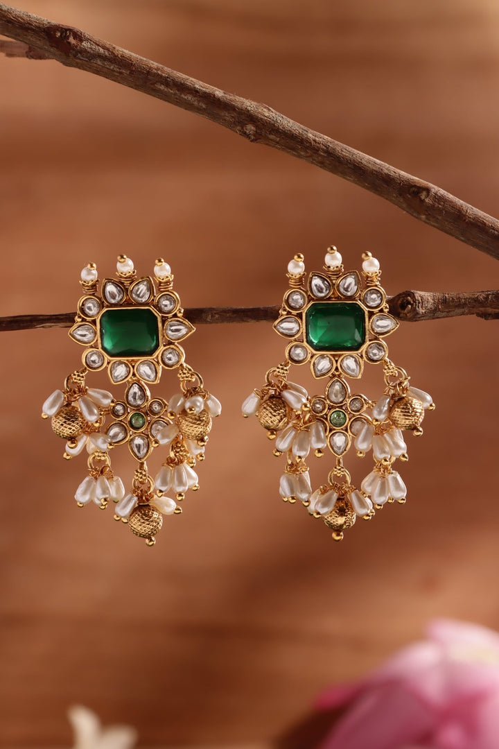 Nithra - Pearls Statement Earring - E1487