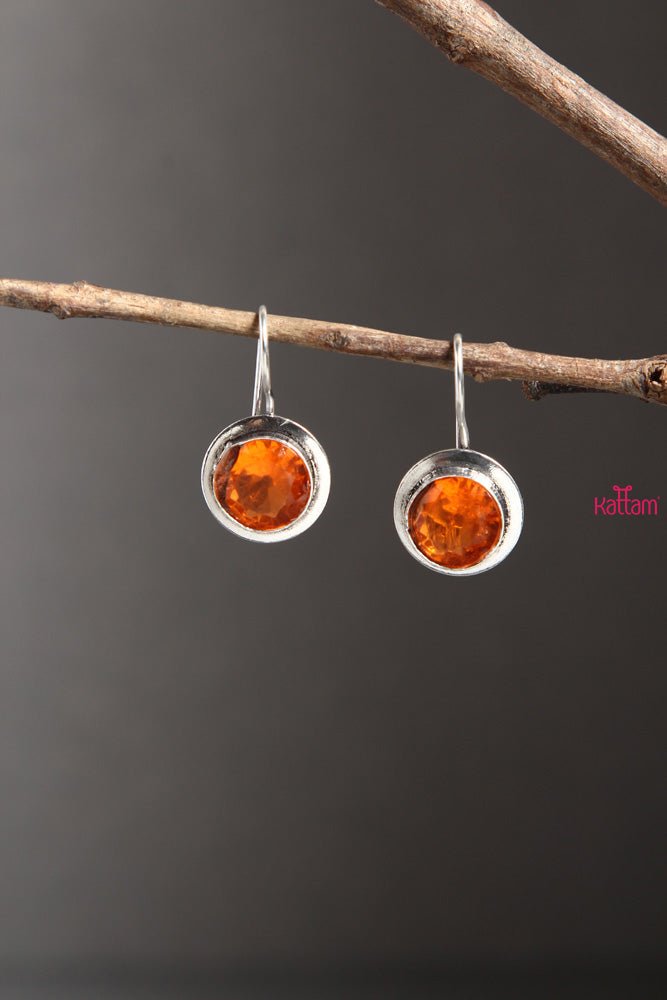 Orange Silver Hook Drop - E292