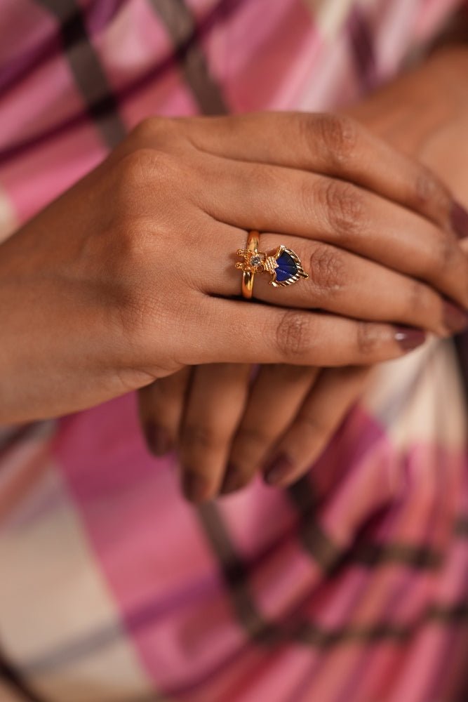Palakka Ring - Blue - R69
