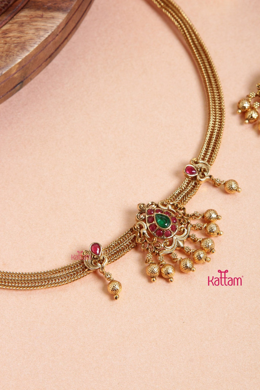 Peacock Attigai Choker - N3091