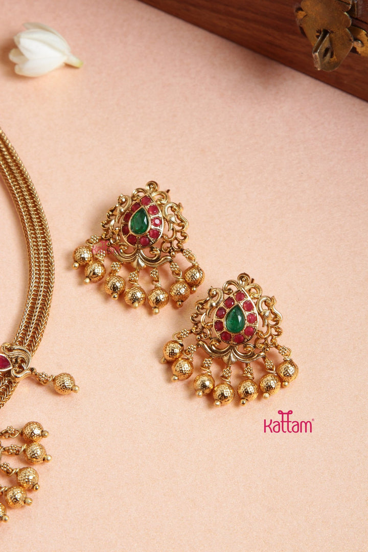 Peacock Attigai Choker - N3091