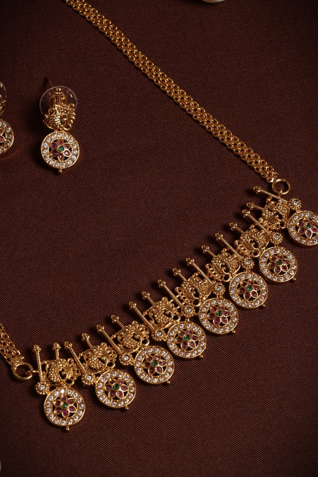 Peacock Coin Choker - N4133
