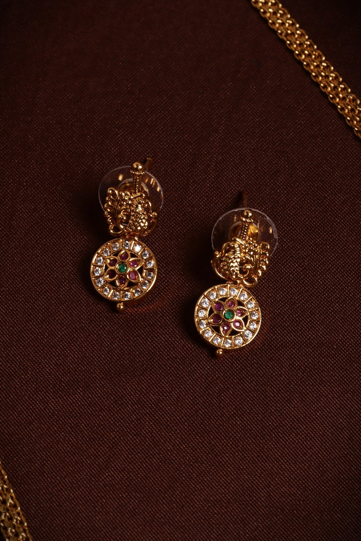 Peacock Coin Choker - N4133