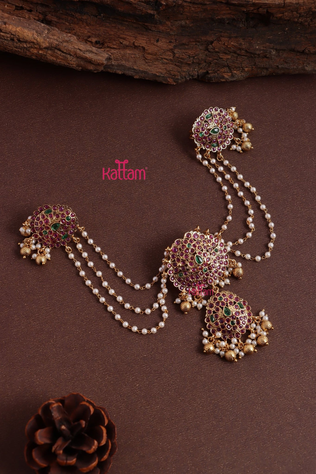 Peacock Drop Bun Billai - JB164