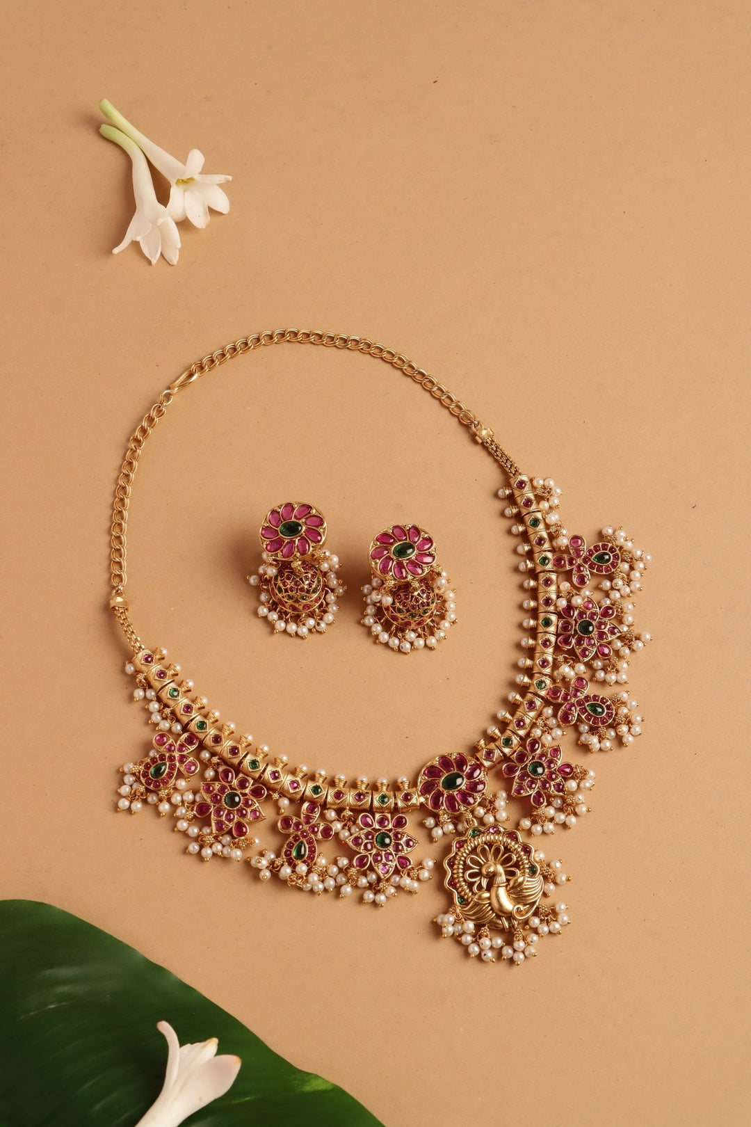Peacock Guttapusalu Choker - N4108