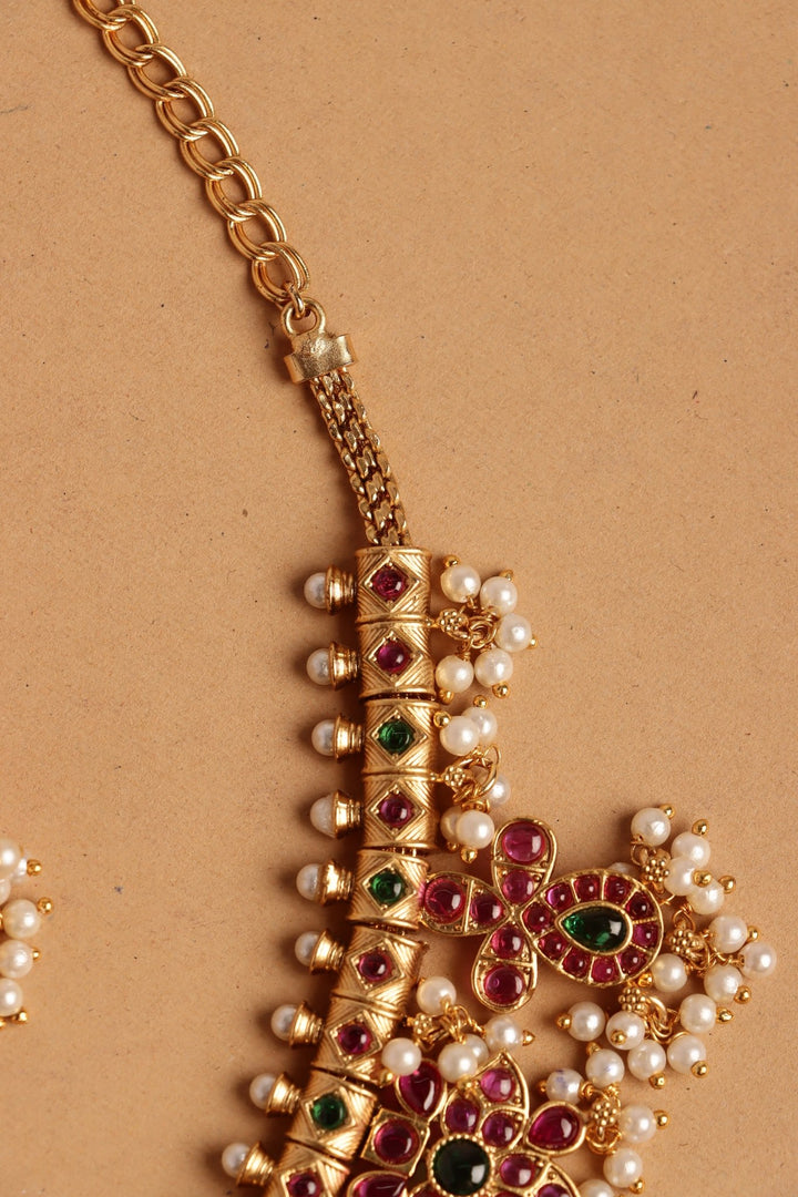 Peacock Guttapusalu Choker - N4108