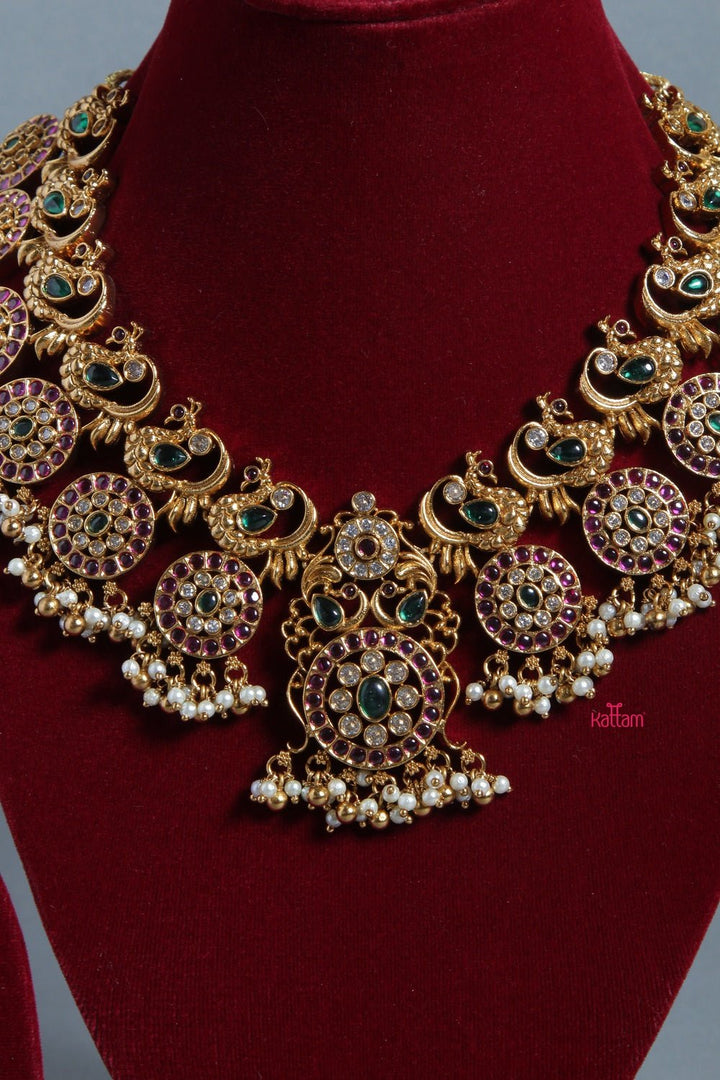 Peacock Kemp Bridal Necklace - N1251