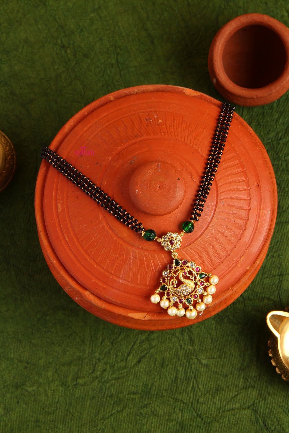 Peacock Mangalsutra (No Earring) - N839