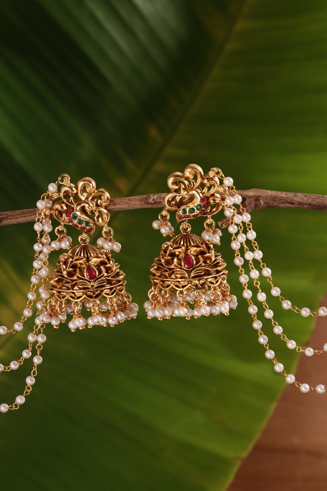 Peacock Mattal Jhumka - E1519