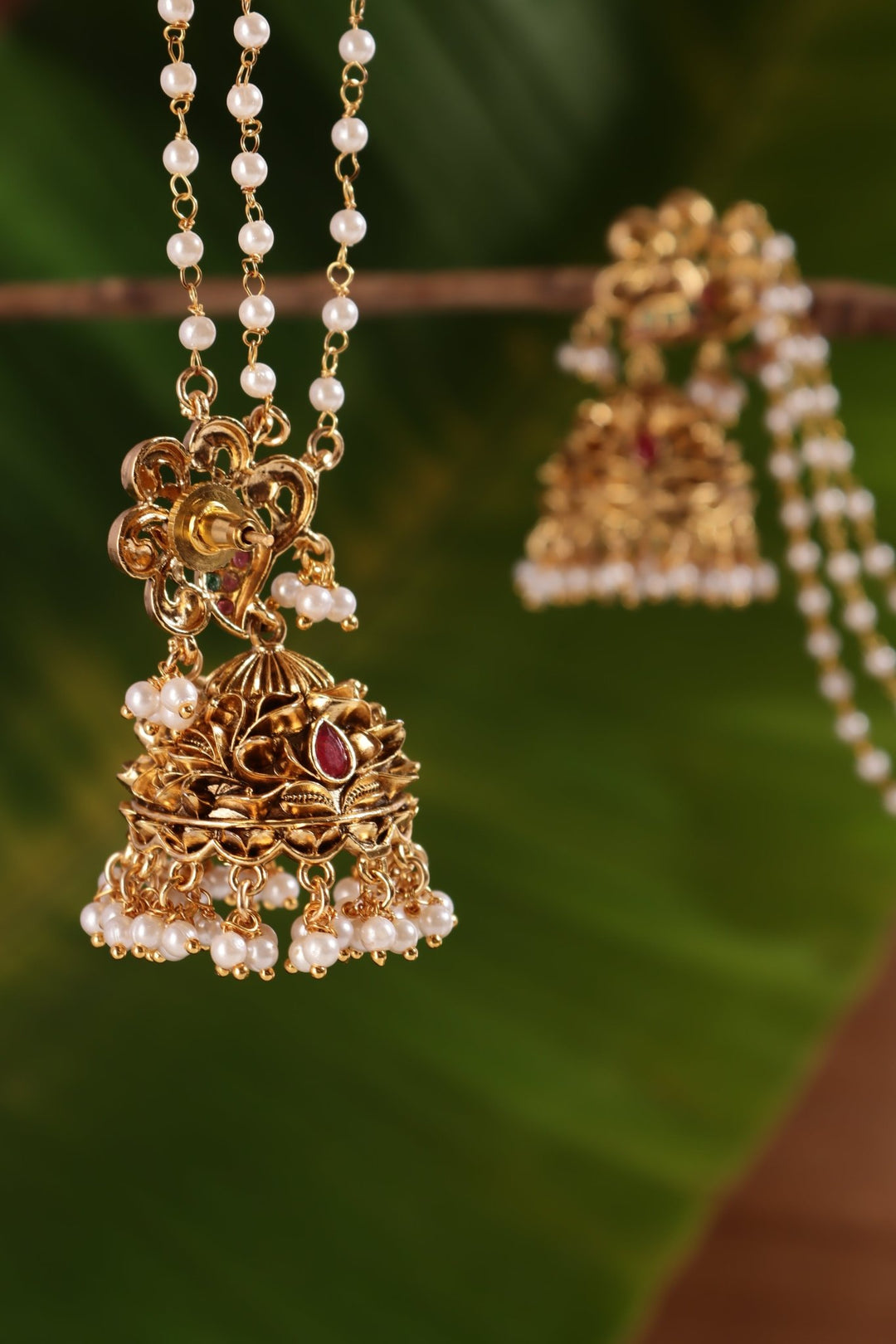Peacock Mattal Jhumka - E1519
