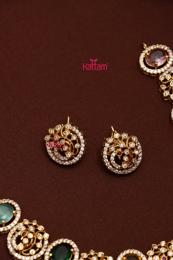 Peacock Multistone Choker - N3706