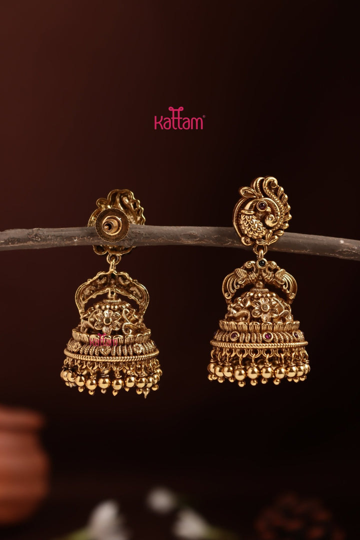 Peacock Nagas Jhumka - E1337