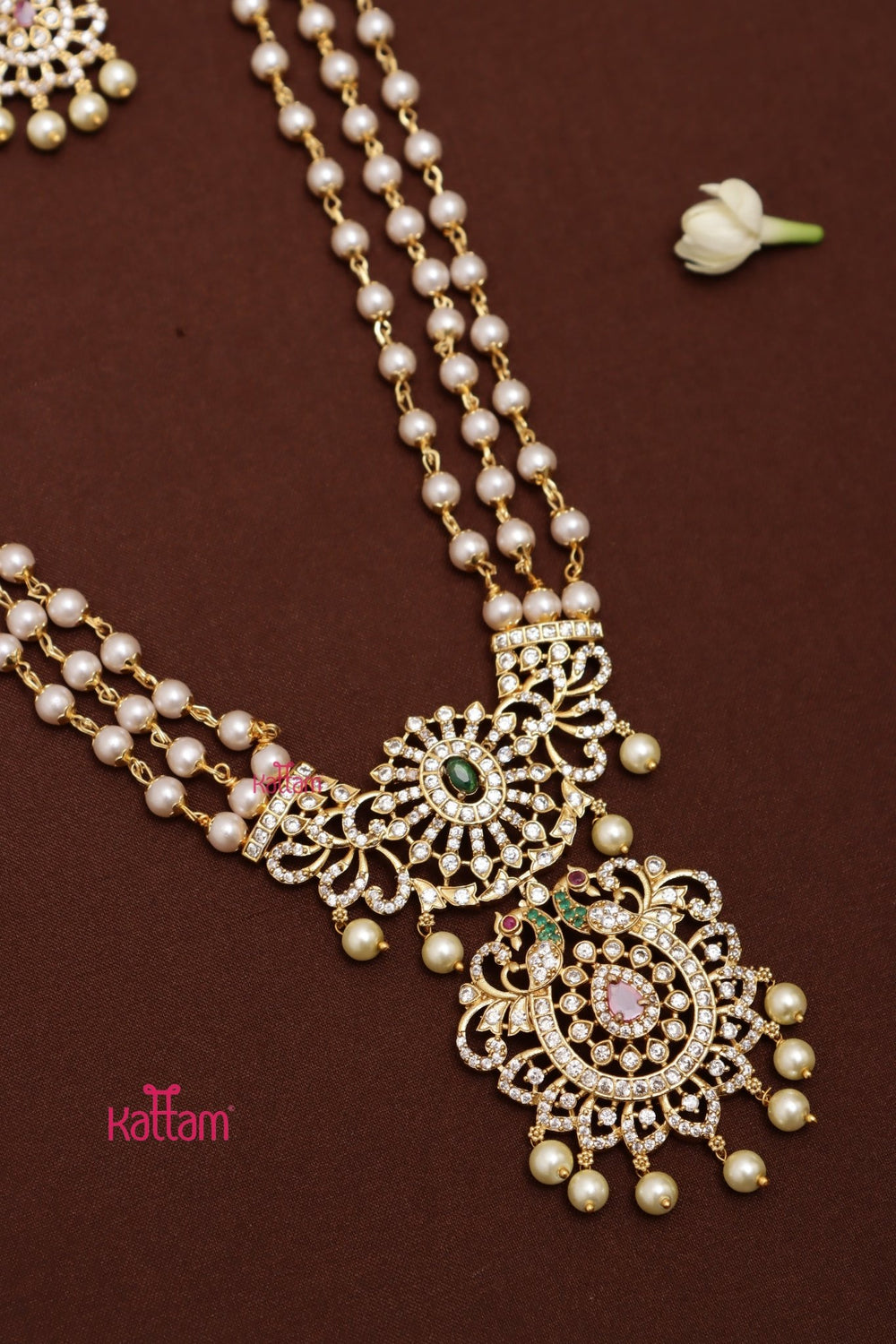 Peacock Pearl Layered Haram - N4032