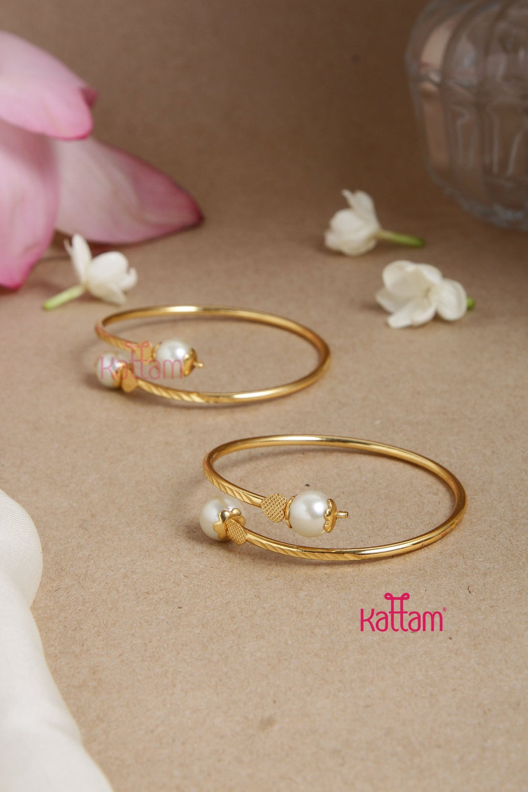 Pearl Ball Kada Bangle - B536