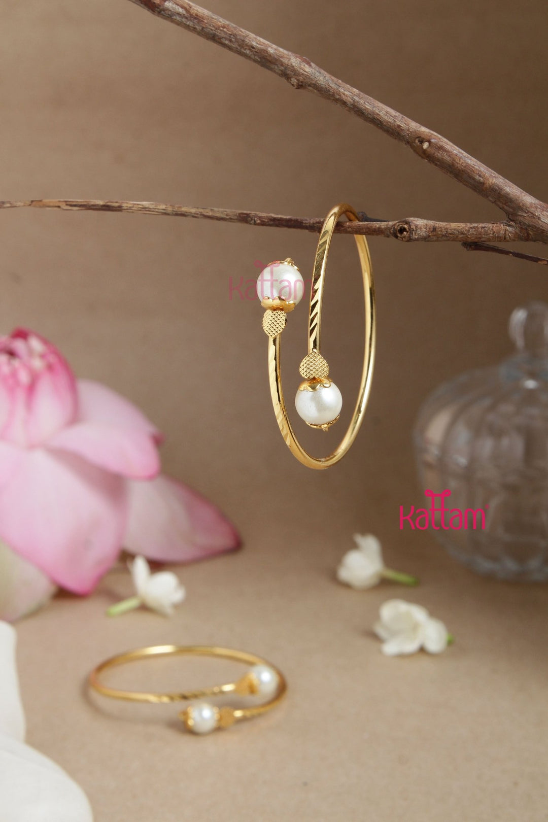 Pearl Ball Kada Bangle - B536
