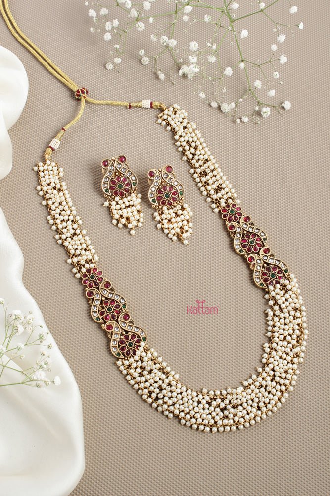 Pearl Clustered Traditional Haram Set - N2614