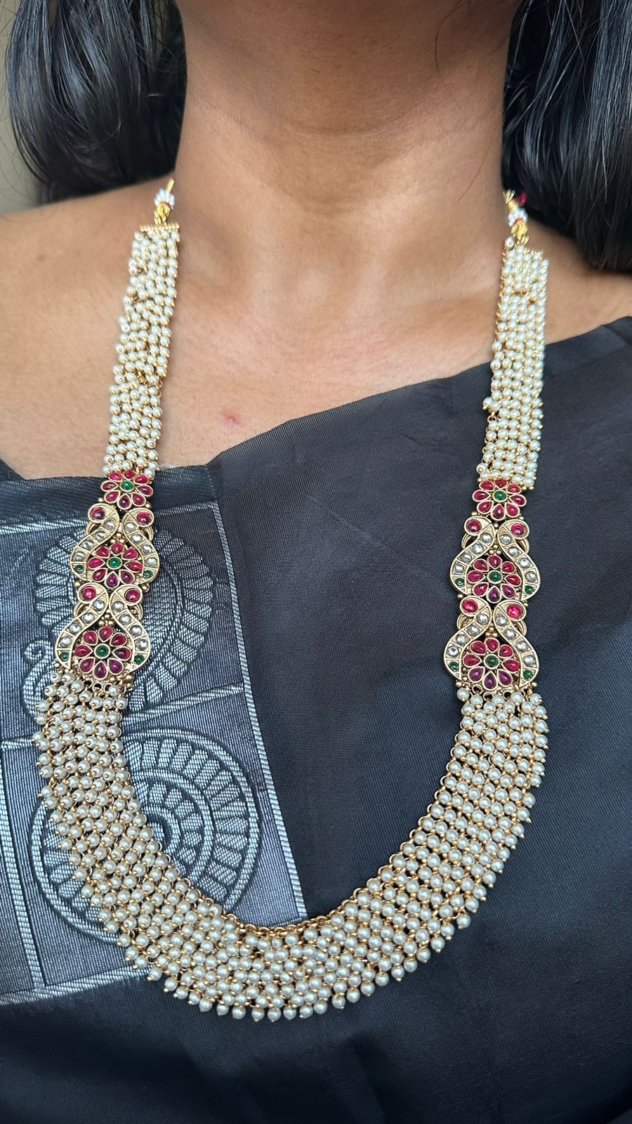 Pearl Clustered Traditional Haram Set - N2614