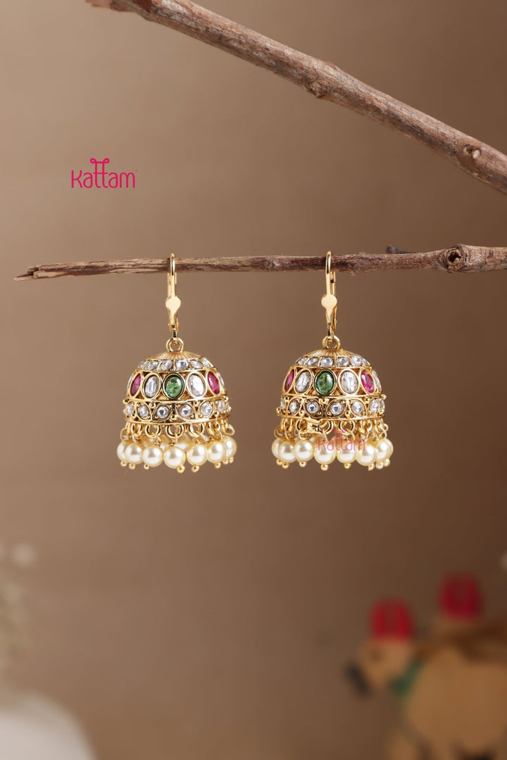 Pearl Jhumka Hoop Jhumka - E1022